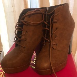 Candie’s bootie heels